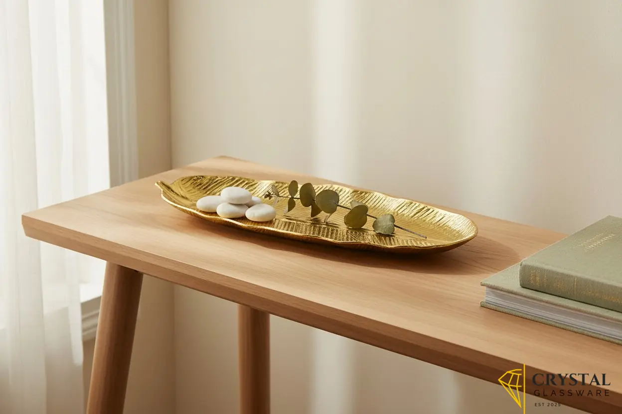 Golden Leaf Plate